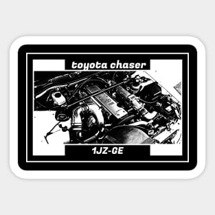 TOYOTA CHASER JZX100 ENGINE (Black Version) Sticker